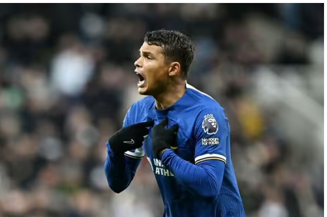 Chelsea fans Chant Saying Thiago Silva told ‘retire now’ as Chelsea star suffers an absolute howler vs Newcastle